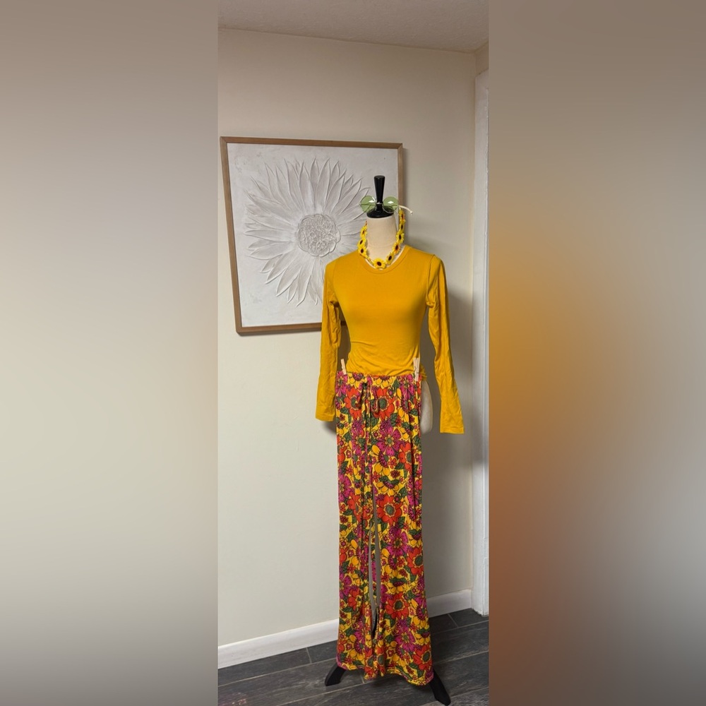 Hippie Pants - Floral Multicolor - Picture 1 of 6